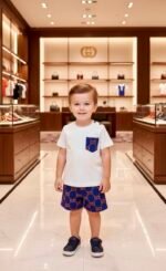 Комплект за бебе 
 GC с къси панталони