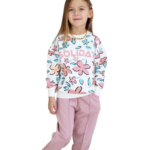 Комплект за момиче с дълъг ръкав Солидей