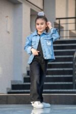 Детско дънково яке Minnie mouse - Image 3