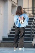Детско дънково яке Minnie mouse