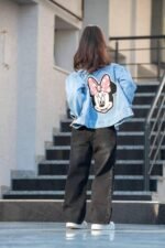 Детско дънково яке Minnie mouse