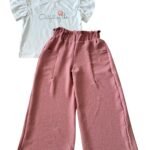 Детски комплект за момиче с дълъг панталон