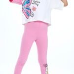 Комплект за момичета с пеперуда