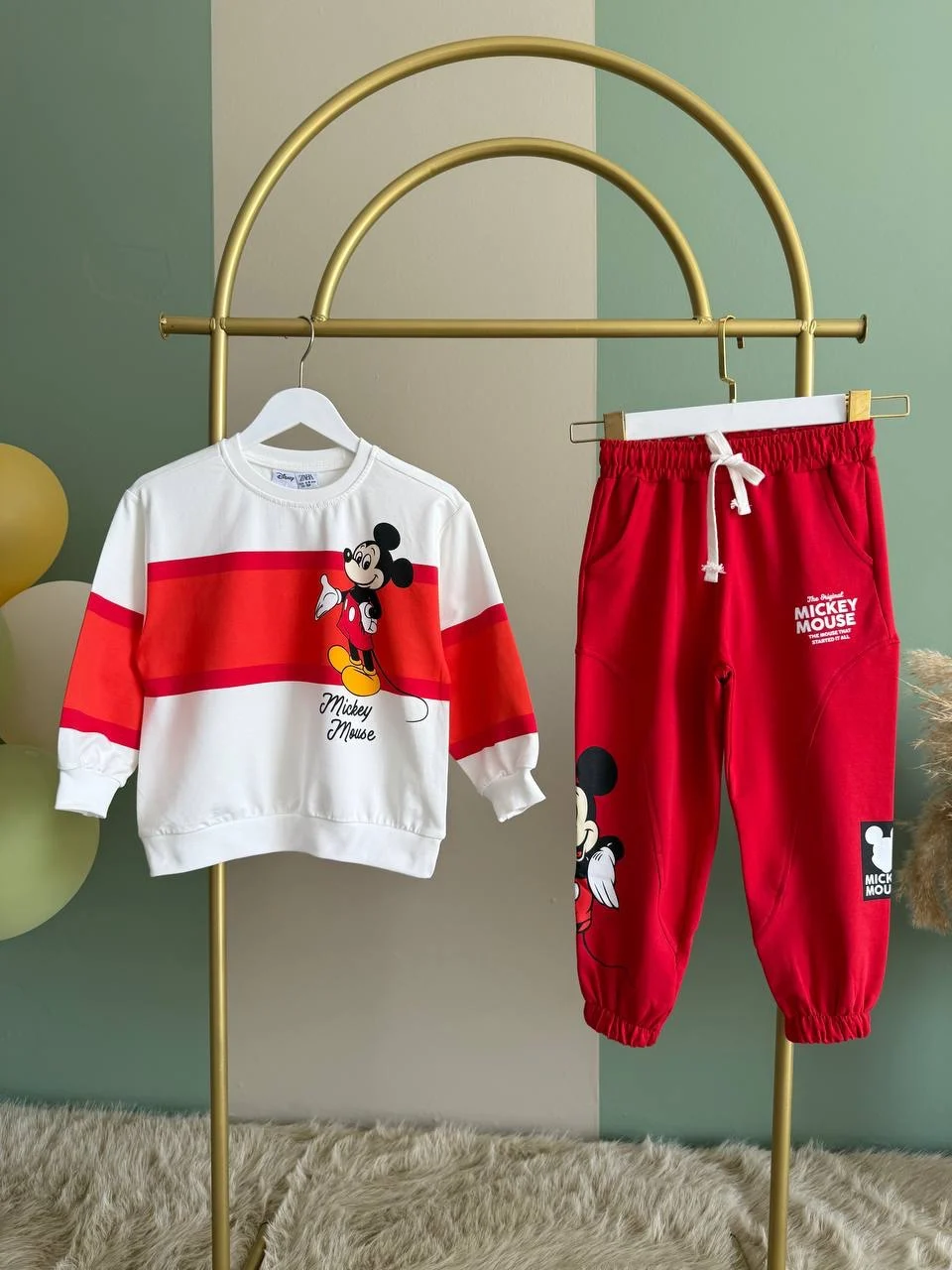 img_7462 Детски комплект с дълъг ръкав Mickey Mouse - Image 1