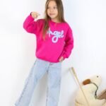 Ватиран комплект с дълъг ръкав за момиче