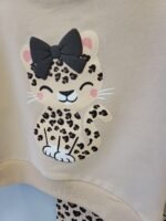 Комплект за момичета с дълъг ръкав с коте - Image 5