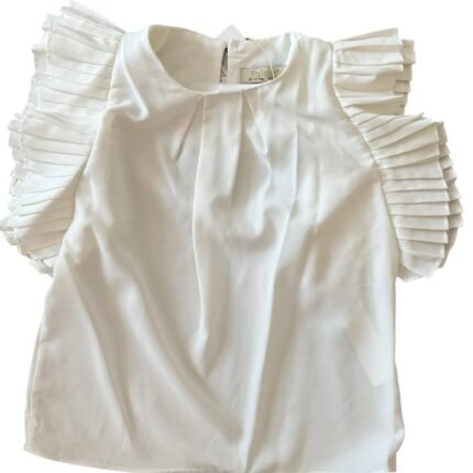 Елегантна блуза с къс ръкав