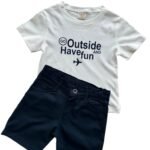 Комплект за момче с къси панталони