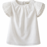 Елегантна блуза с къс ръкав