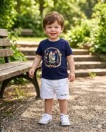 Комплект за бебе PLR с къси панталони