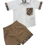 Комплект за бебе BRB с къси панталони